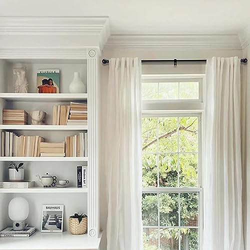 Telescoping curtain rod hardware components
