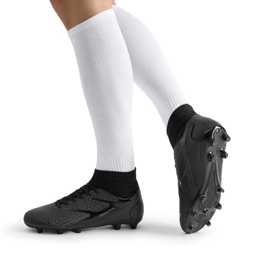 DREAM PAIRS black soccer cleats studs detail