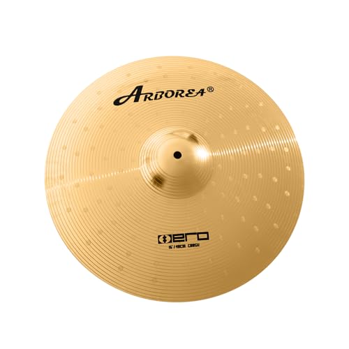 Side profile of the Hero series stainless steel cymbals