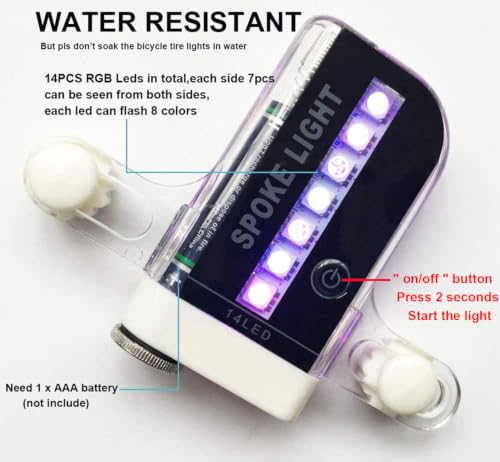 Bicycle spoke light mounting mechanism