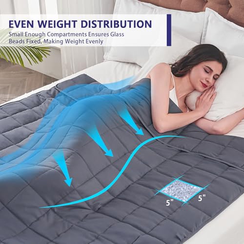 yescool 60x80 weighted blanket folded