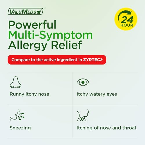 ValuMeds allergy medicine dosage information