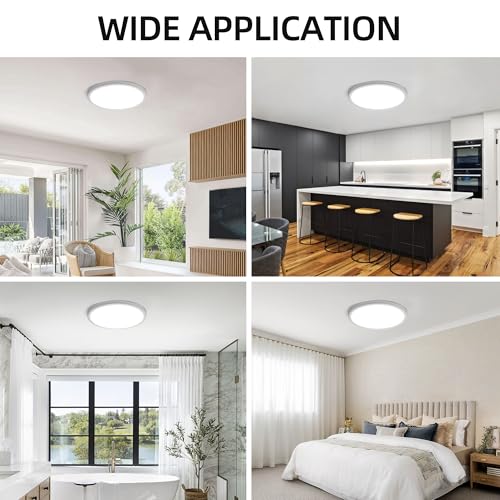 Back view of Hykolity 12 inch flat panel light
