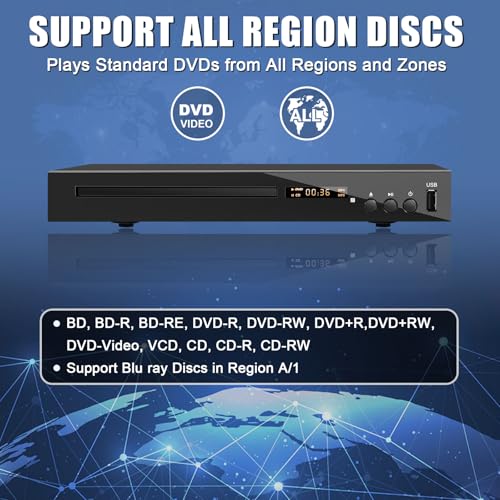 Side profile of JOVELL disc player