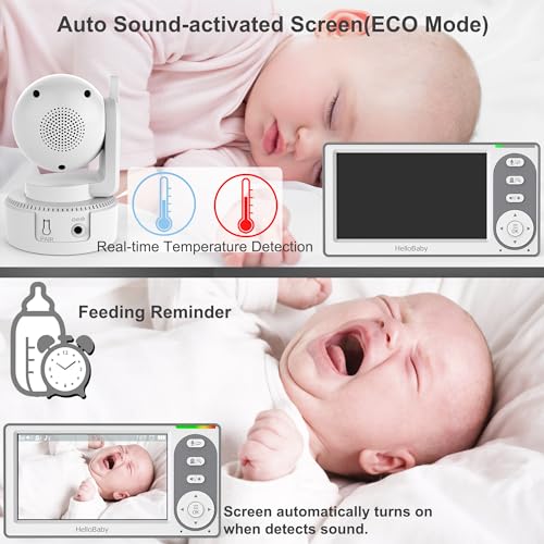 HelloBaby monitor showing room temperature