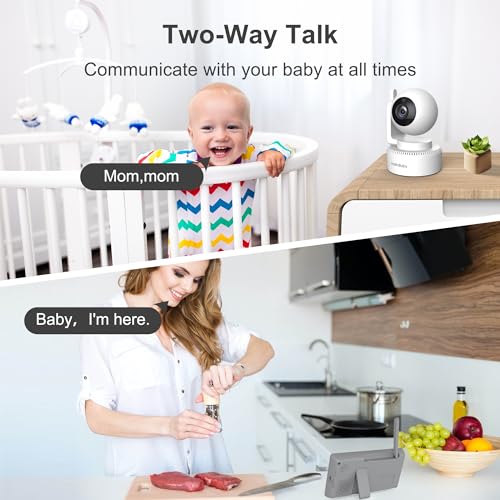 Camera mounted in a nursery setting