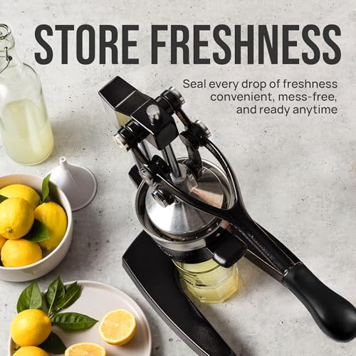 High angle view of Zulay Kitchen manual juicer