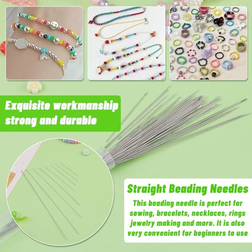 Variety of needle sizes for seed bead projects