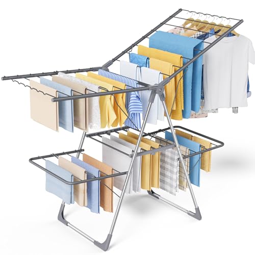 Sakugi Clothes Drying Rack Gray main view