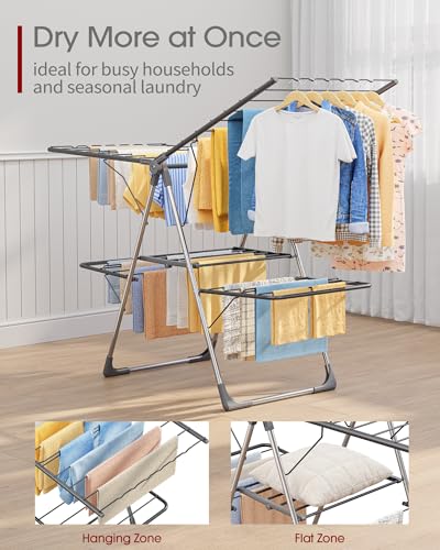 Sakugi Clothes Drying Rack folded for storage