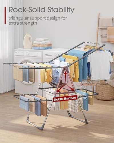 Sakugi Clothes Drying Rack flat drying position