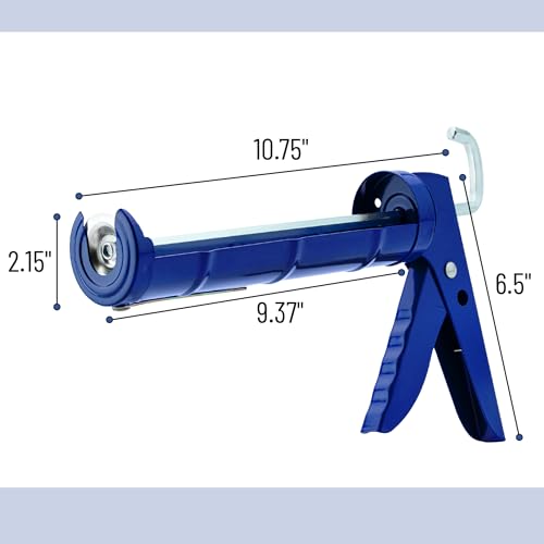 Side profile of the 10:1 thrust ratio caulking gun