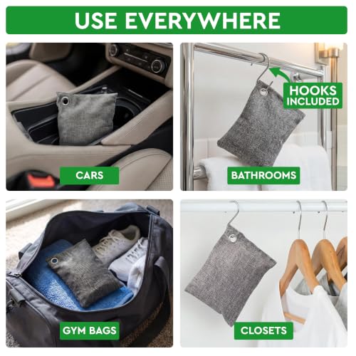 Vergali charcoal bag in a closet setting