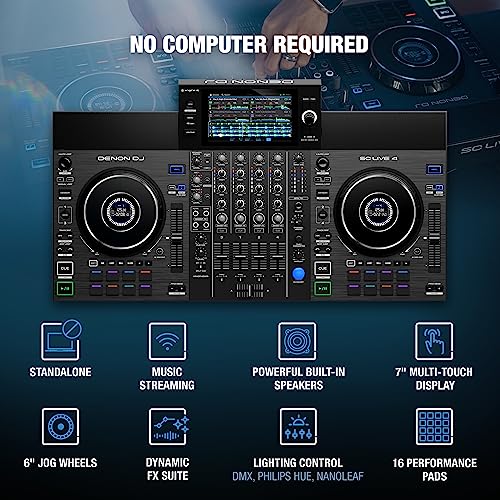 Denon DJ SC LIVE 4 angled view