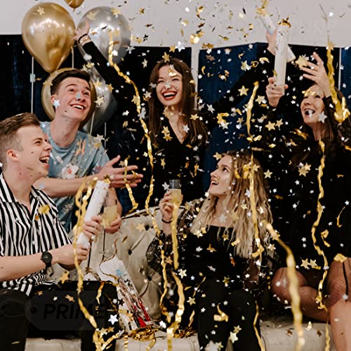 Two pack gold star confetti shooters