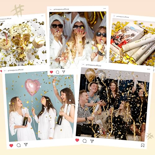 Metallic gold star party supply