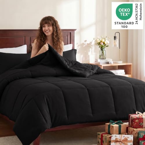 Full bedding set layout with shams