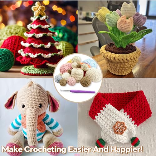 Gerute crochet hook on a craft background