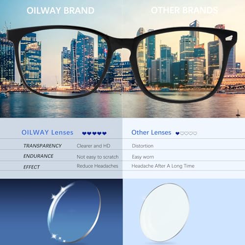 Oilway 2303 glasses side profile with metal hinges