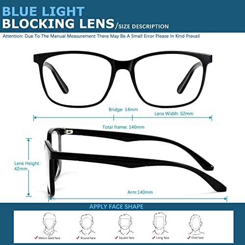Oilway blue light glasses showing lens clarity