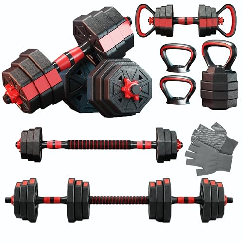 KINETRA 6-in-1 Adjustable 45LB Weight Set overview
