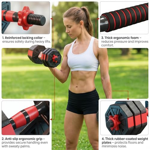 KINETRA dumbbell mode with foam handle