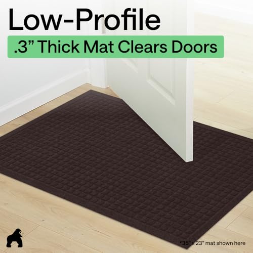 Water dam border detail on the mat