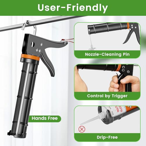 5-in-1 caulking tool close up