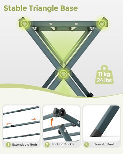 APEXCHASER 3-tier laundry rack top view
