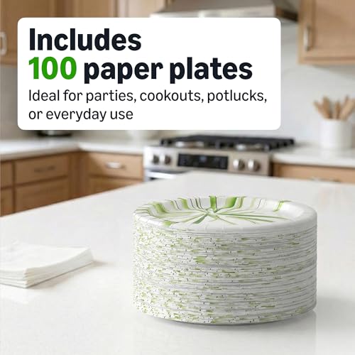 Close up of SFI certified paper plate texture
