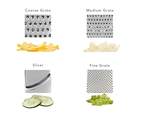 KitchenAid box grater container with capacity markings