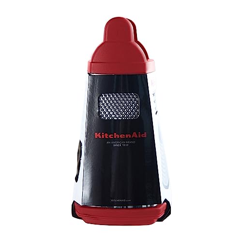 Stainless steel comfort handle on KitchenAid grater