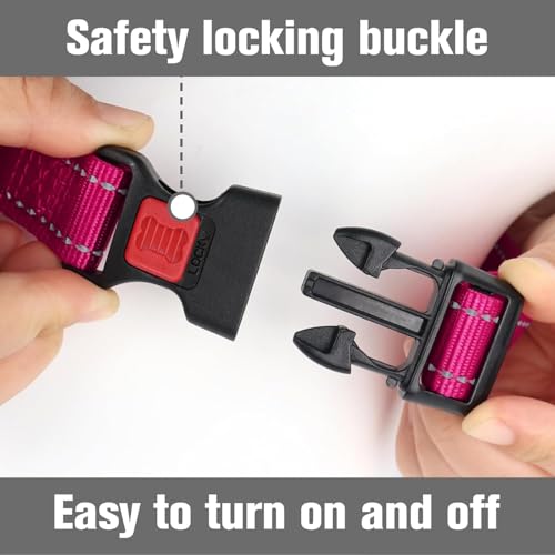 Adjustable slide on Hotpink Joytale dog collar