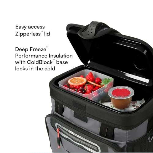 Side profile of Titan 16 Can cooler with shoulder strap