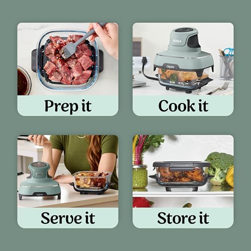 Ninja Crispi cooking with 6-cup container