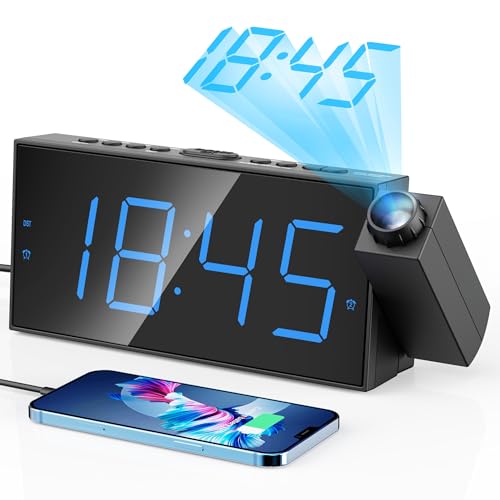 Mesqool Digital Projection Alarm Clock front view