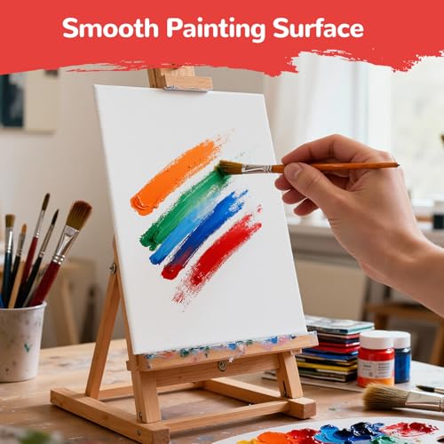 Individual 8x10 inch flat canvas board