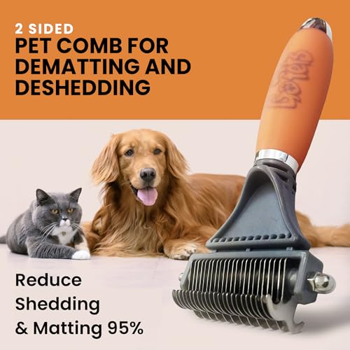 Side view of GoPets pet grooming brush