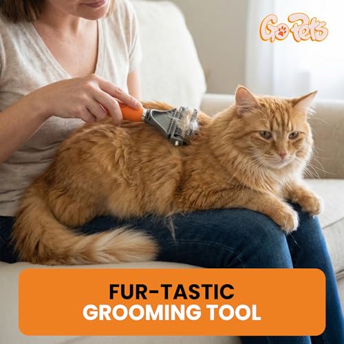 Ergonomic non-slip handle of GoPets comb