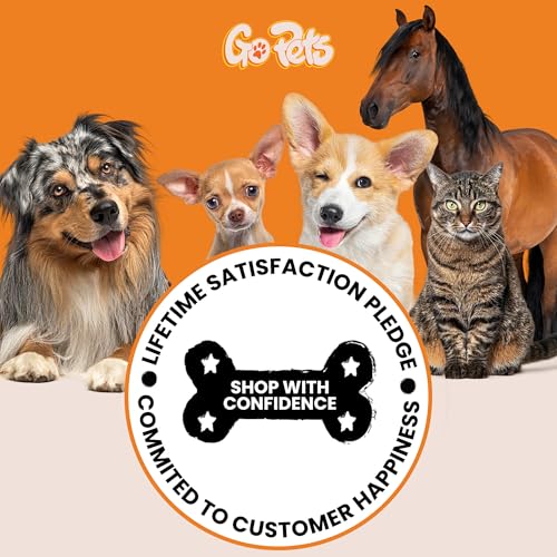 GoPets brush held for grooming demonstration