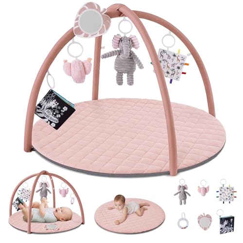 Blissful Diary baby play gym mat overhead view