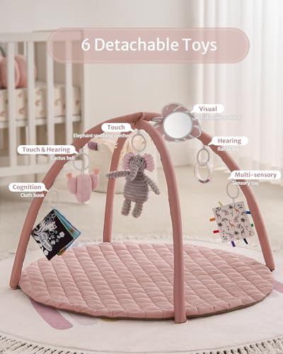 Close up of detachable elephant teether toy