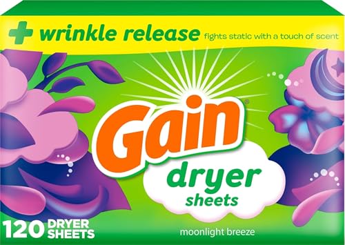 Gain Moonlight Breeze dryer sheets box front view