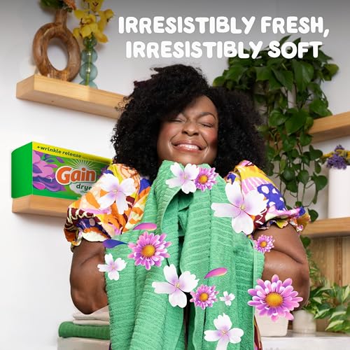 Gain dryer sheets packaging design details