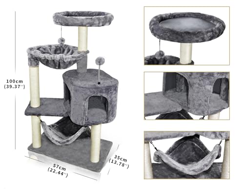 YUNIQUE cat tree sisal scratching post