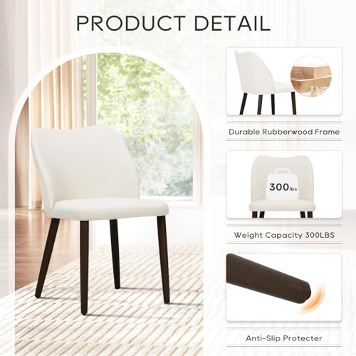 High-density foam padded seat on beige chair