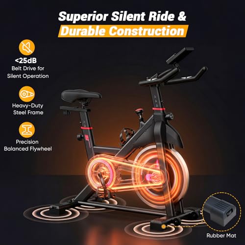 NEWBULIG Exercise Bike anti-slip pedals