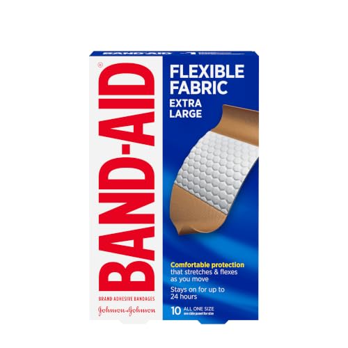 BAND-AID Flexible Fabric Extra Large Bandages box front