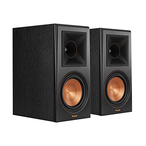 Klipsch RP-600M Ebony bookshelf speakers front view