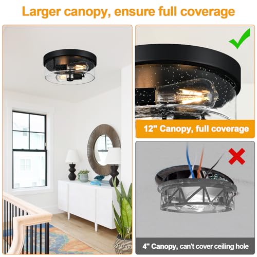 ceiling light mounted in hallway